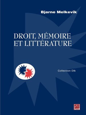 cover image of Droit, mémoire et littérature